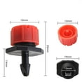thumbnail image 5 of 100 goteros para riego, boquillas de aspersión para emisores de jardín, riego por goteo automático ajustable de 360° para bricolaje, 5 of 5