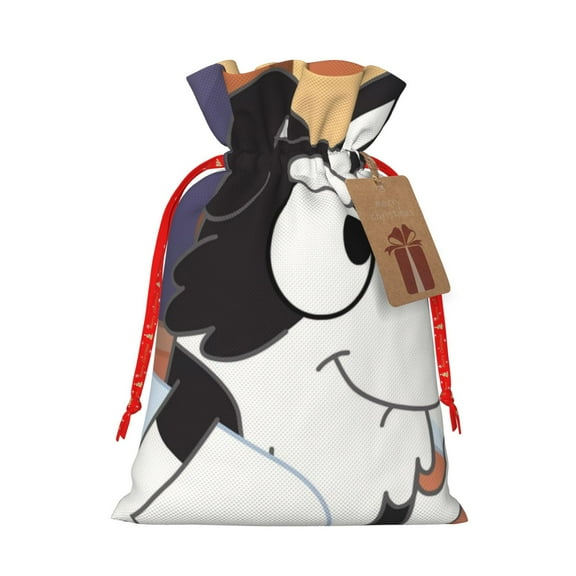 Kowoue Bluey Pattern Gift Bags ,Party Gift Bag, Christmas Goody Bags for Christmas Holidays Party Favors and Presents-Small