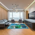 thumbnail image 4 of LaModaHome Non-Slip Rug Frozen Thematic Rug: Elsa Washable Mat Child Stain Resistant Living Room Kitchen Carpet - Size: 2X3,3ft(60X100cm), 4 of 5