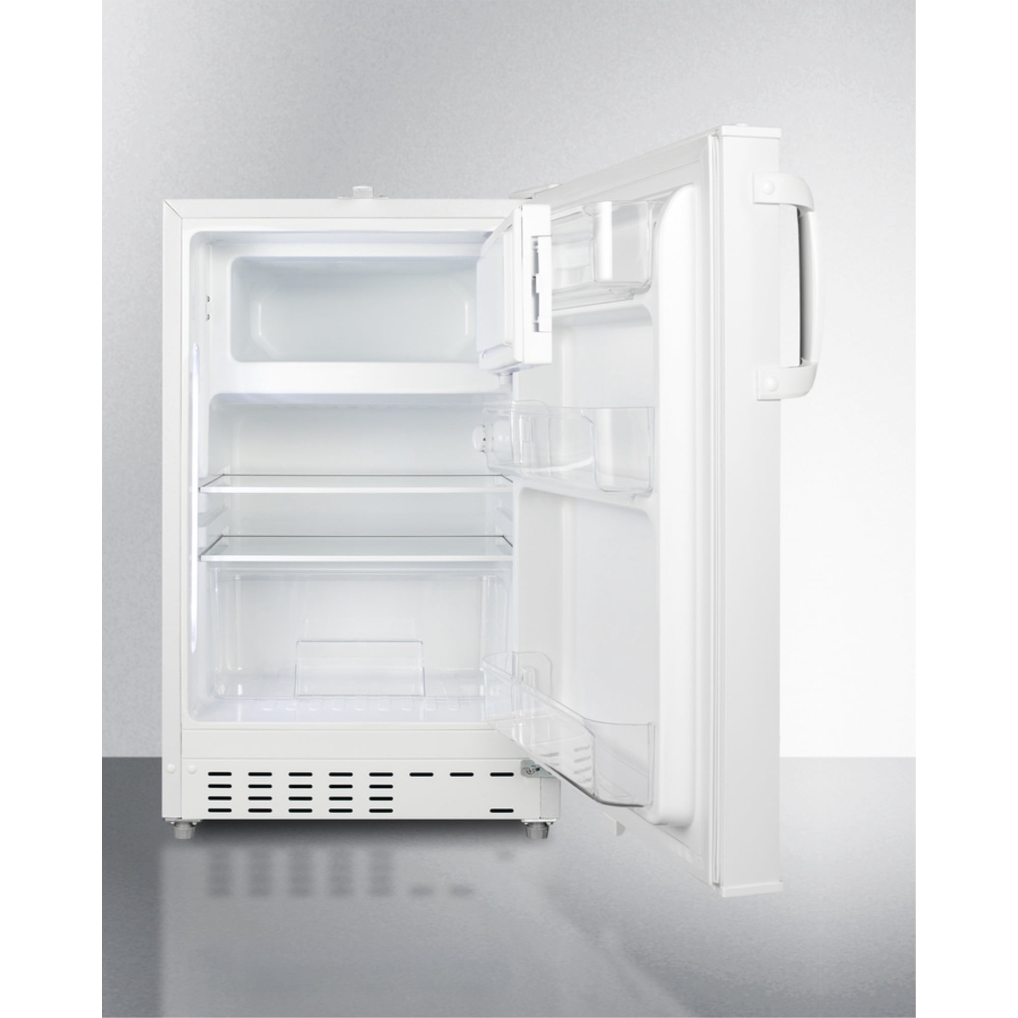 ADA compliant built-in or freestanding 20 Inches wide refrigerator-freezer for residential use with lock