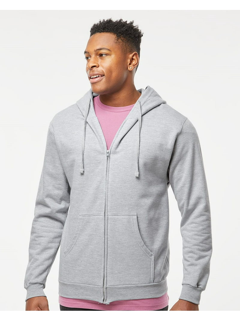 Tultex Unisex Full-Zip Hooded Sweatshirt - Walmart.com