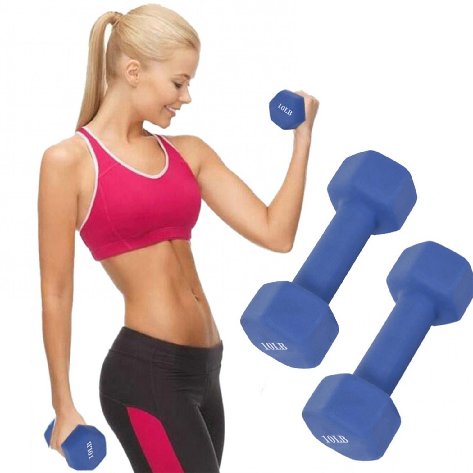 Fitness Exercise Cardio Equipment Pair Dumbbell Select Weights 3lb 5lb 8lb 10lb 