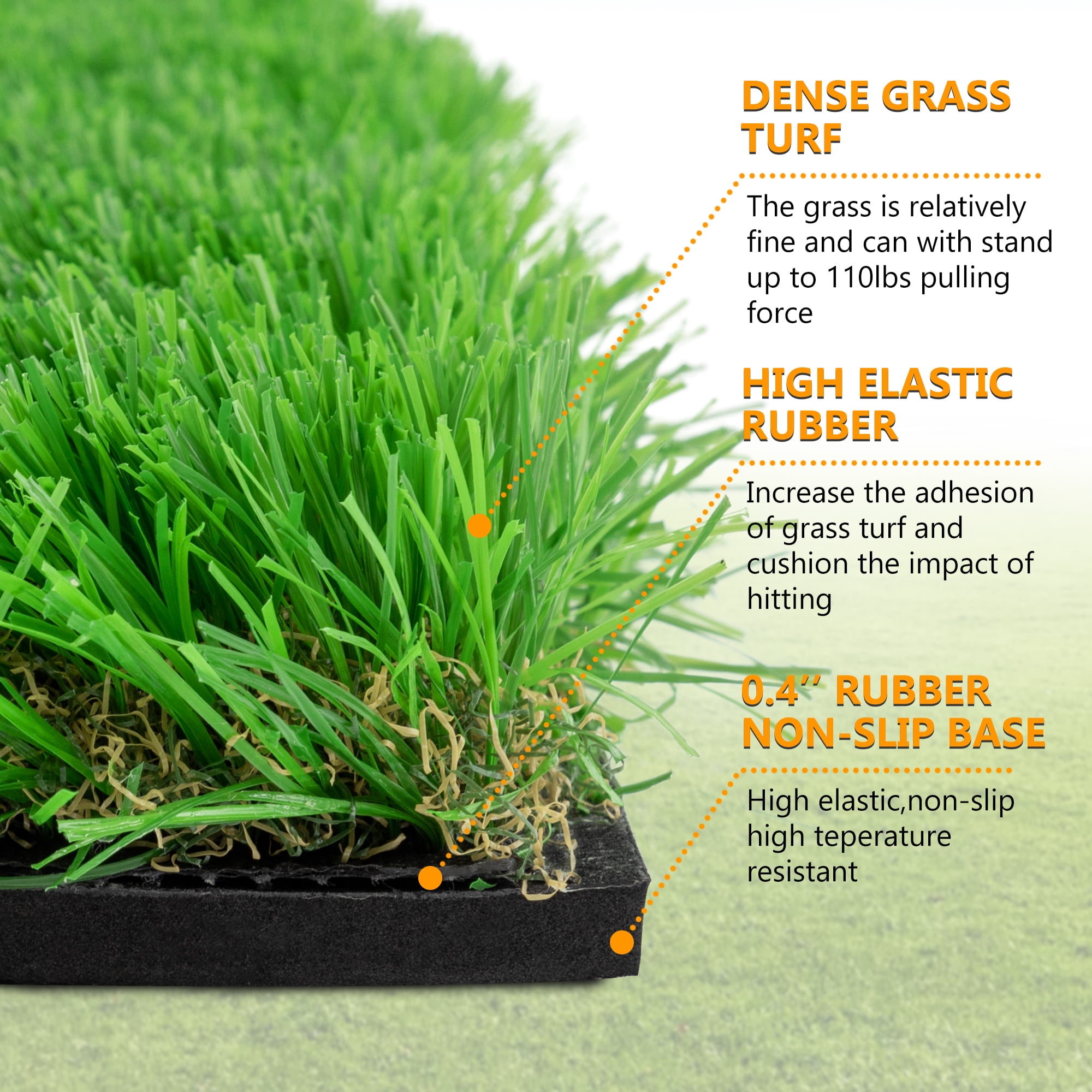 EUROCO 10x5FT Golf Putting Green, Indoor/Outdoor Golf Training Mat, Professional Golfing Practice with 3 Holes, 3 Flags and Cup