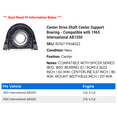 thumbnail image 2 of Center Drive Shaft Center Support Bearing - Compatible with 1965 International AB1200, 2 of 2