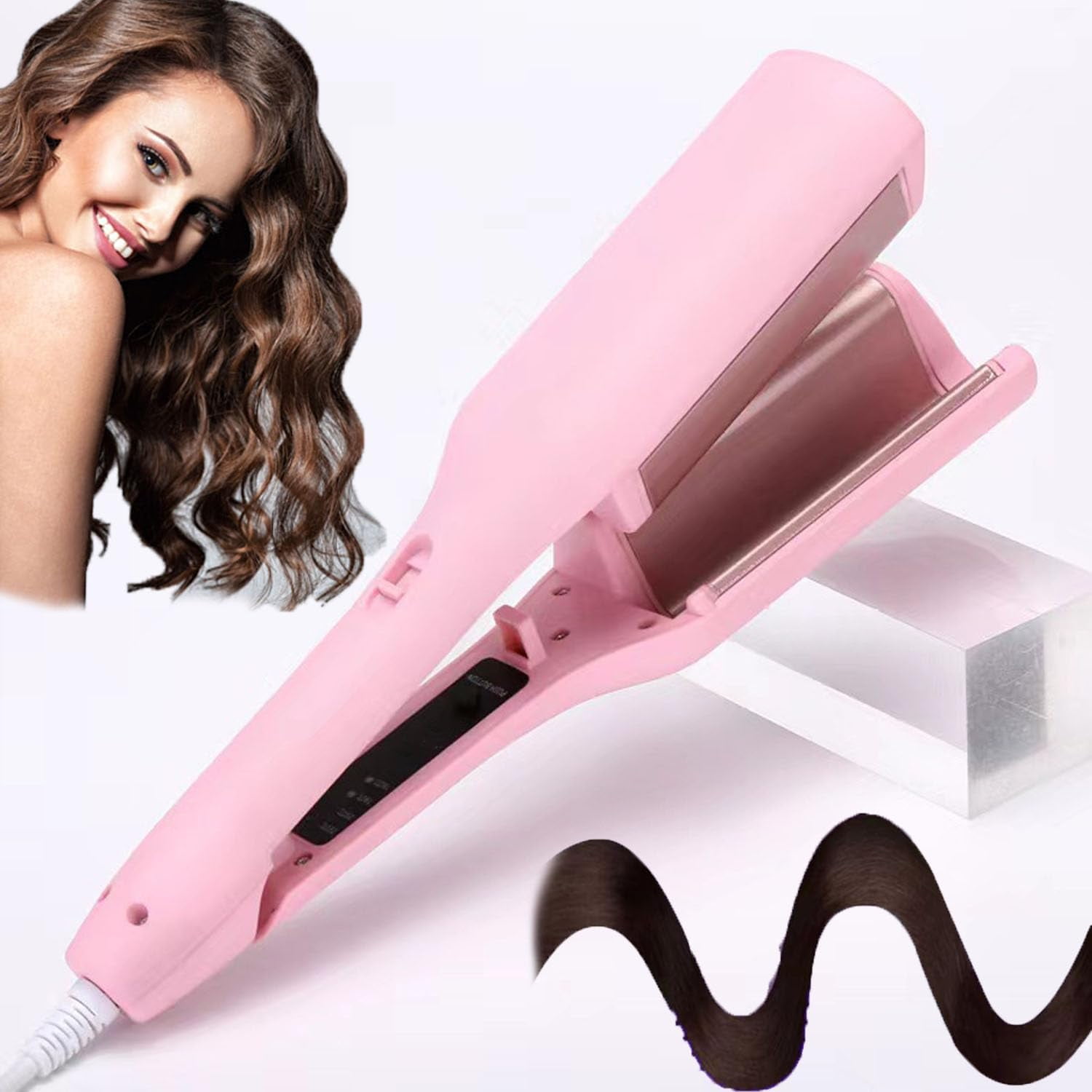 LAICAIW Romantic French Egg Curling Iron Romantic French Egg Roll Curling Iron Egg Roll Hairstyle Water Ripple V Shaped Hair Waver Tool Egg Roll