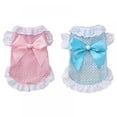 thumbnail image 5 of Cotton Lace Floral Bow Pet Dog Dress For Small Dogs Summer Chihuahua Pug Yorkie Clothing Puppy Cat Clothes Dog Wedding Dresses, 5 of 6