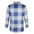 thumbnail image 5 of DDAPJ pyju Mens Plaid Dress Shirt Slim Fit Long Sleeve Casual Button Down Shirts Wrinkle Fress Business Office Shirt Lightweight Gingham Shirts on Sale Blue L, 5 of 7