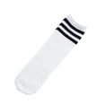 thumbnail image 2 of HNMKIU Summer Boys Girls Striped Mid Calf Athletic Crew Socks for Casual Outdoor School Play Elastic Comfort Fit Dark Gray,One Size, 2 of 4