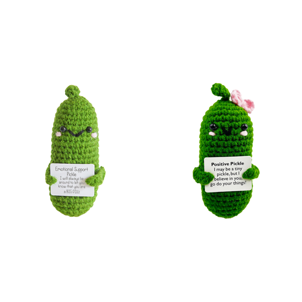 Patata Tejida Con Tarjeta Positiva Regalos Cumpleaños para Un Amigo (pepino E)