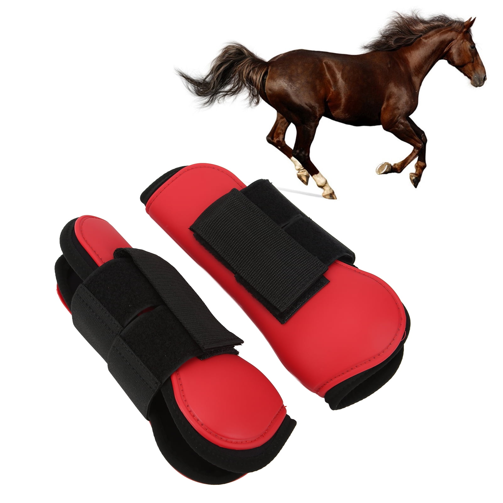 Fetlock Protective Boots Harrison Howard Open Front Horse Tendon & Fetlock Boots - Set Of 4 For Jumping, Trail Riding, Protection Open Front Jumping