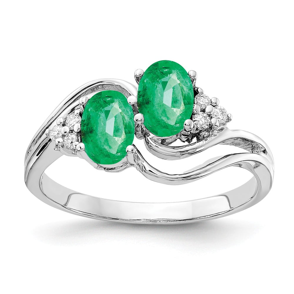 3.10Ct Brilliant Cut Green Emerald Halo Engagement Ring Set 14K Rose Gold Finish
