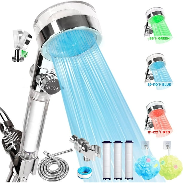 Hongchun LED Shower Head with Handheld, Shower Heads High Pressure