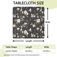 thumbnail image 2 of Square Tablecloth with Elastic Edges 34 * 34 Inch Pioneer Waterproof White Flower Table Cover Washable Indoor and Outdoor for Party Kitchen Dinner Banquet Patio Picnic, 2 of 6