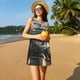 thumbnail image 3 of Fotbe Pilot Cat In Vintage Plane Vestido de Verano sin Mangas para Mujer – Vestido Midi Línea A, Estilo Camiseta Floral, Vestido Playero Casual y Fluido, 3 of 7
