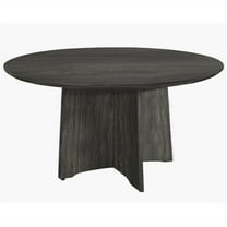 Kingfisher Lane Conference Table (48" Round) in Gray Steel