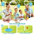 thumbnail image 5 of Light Up Bubble Torch Lamp, 47 Inch Adjustable Height Rechargeable Standing Bubble Blower with Lights and Music, Ideal for Outdoor Garden Patio Wedding Party Event Decor (Green), 5 of 9