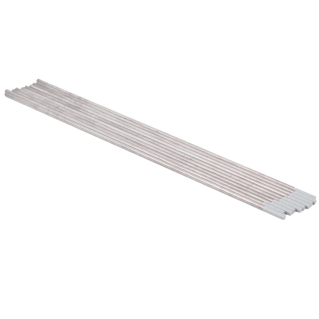 Electrodo de Tungsteno de Varilla, Electrodo de Soldadoura 150 mm / 5.9 Pulgadas de Alta Suavidad ESTABLE para la Producción