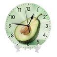 thumbnail image 2 of Zhmjortal Round Wall Clock Silent Non-Ticking Battery Operated Clock 10 Inch, Fruit Pattern Home Decor for Living Room, Kitchen, Bedroom, and Office, 2 of 7