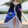 thumbnail image 3 of Fanshiluo Round Printed Microfiber Beach Towel Super Lightweight Colorful Bath Towel Sandproof Beach Blanket Beach Mat Multi-Purpose Towel For Travel Swimming Pool, 3 of 9