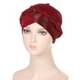 thumbnail image 5 of Vorkoi Women Turban Pre-Tied Bonnet Braid Turban African Head Wrap for Woman, 5 of 15