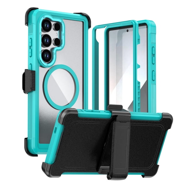 Case For Samsung Galaxy S26 Ultra/S26 Plus/S26, Non-Slip Magnetic Shell With Supports Wireless Charging Kickstand Cover