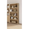thumbnail image 2 of Pemberly Row Open Bookcase Office Storage Shelving Fully Assembled Light Brown, 2 of 9