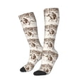thumbnail image 2 of Haiem Western Desert Cowboys3 Socks, Funny Novelty Crazy Design Cotton Socks Sports Socks Knee High Socks For Men, Women,1Pairs - Gift For Working Friends, 2 of 9