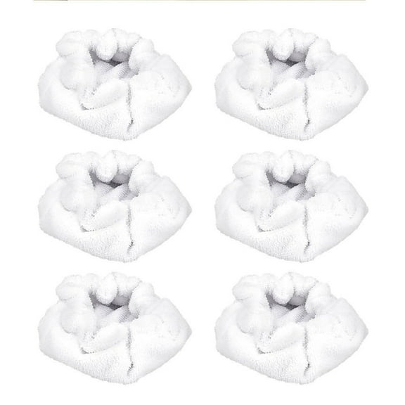 6Pcs Washable Microfiber Cloths Steams Cleaner Accessories Triangular Small Bonnets Compatibles with Handheld Steamers