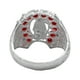 thumbnail image 4 of JOYARIS Anillo Santa Muerte Herradura Zirconias Plata Ley 925 Talla 8 AN-0000659, 4 of 4