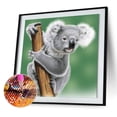 thumbnail image 1 of Cuadros Decorativos Resina de diamante redondo de la serie Animal Koala pequeño Tmvgtek embutido en tela, 1 of 9