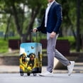 thumbnail image 3 of HELLHERO Dog Pattern Print Washable Suitcase Guard for Family, All Size Anti Scratch Anti Fade Baggage Protector, 3 of 7