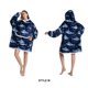 thumbnail image 1 of Sudadera con capucha de Sherpa para mujeres, hombres y adolescentes, manta usable de gran tamaño, manta gruesa y cálida, Sudadera con capucha grande, 1 of 4