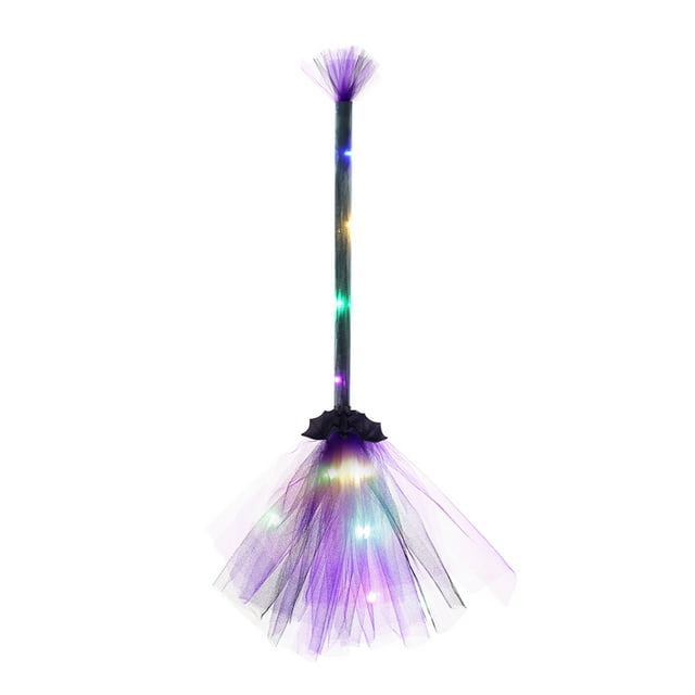 Granny's Best Halloween Party Dancing Witch Wings Broom with LED