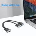 thumbnail image 4 of 15 Pin VGA Male to 2 Female Y Splitter Cable Monitor Adapter for PC TV, 4 of 6