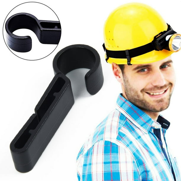 Elbourn 1Pack Hard Hat Buckle Helmet Clip For Headlights, Headlight