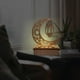 thumbnail image 4 of Lámpara de noche artesanal para Eid, luz LED con forma de luna de madera 3D hecha a mano, decoración para Ramadán Linterna, 4 of 9