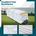 thumbnail image 2 of XGear 150D Upgraded Travel Trailer RV Cover with Adhesive Repair Patch, Ripstop Diamond Camper Cover Fits 20' - 22', 2 of 6