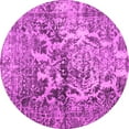 thumbnail image 1 of Ahgly Company Indoor Round Abstract Pink Contemporary Area Rugs, 6' Round, 1 of 4