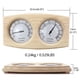 thumbnail image 3 of Termómetro de sauna 2 en 1 Termómetro higrómetro de madera Termómetro Higrómetro Accesorios de sauna de vapor, 3 of 5