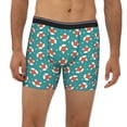 thumbnail image 2 of Men'S Boxer Briefs, Star Fox Print Green Soft And Breathable Mens Underwear Boxer Briefs With Widen Waist, 2 of 2
