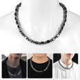 thumbnail image 2 of Handcrafted Black Gallstone Magnetic Energy Necklace Jewelry Handcrafted Magnetic Therapy Accessory for Party Evening Outings, 2 of 5
