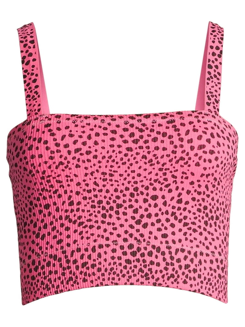 No Boundaries Juniors Seamless Ribbed Tube Top with Straps