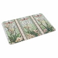 thumbnail image 2 of Butterfly Flowers Door Mat&nbsp;Indoor Outdoor Entrance, Non Slip Rug for Kitchen Bathroom Entryway Rug, Vintage Stained Glass Green Spring Washable Doormat Floor Mat for Office 20x31.5 Inch, 2 of 8