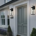 thumbnail image 2 of 21.8 inch Outdoor Wall Light Matte Black with Clear Glass Shade （2-pack ）, 2 of 8