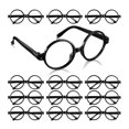 thumbnail image 1 of 12 paquetes de anteojos de mago con marco redondo, regalo de fiesta, anteojos con marco redondo, gran accesorio para mago C, 1 of 4