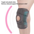 thumbnail image 5 of 1pc rodillera almohadilla de silicona ajustable absorbente de sudor anticolisión estilo abierto protección de rodilla transpirable rodillera soporte de compresión para, 5 of 5
