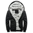 thumbnail image 1 of Chaqueta gruesa de forro polar con botones de cuerno y capucha para hombre y mujer, cálida para invierno, 1 of 5