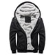 thumbnail image 1 of Chaqueta gruesa de forro polar con botones de cuerno y capucha para hombre y mujer, cálida para invierno, 1 of 5
