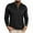Black, variant on BXINGOHAI Men's Quarter Zip Pullover Long Sleeve Golf Shirts for Men Thermal 1/4 Half Zip Sweatshirts Dark Gray 2XL