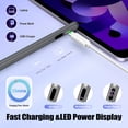 thumbnail image 3 of TiMOVO Stylus Pens for Touch Screens with Power Display, Fast Charge iPad Pencil Compatible with Apple iPad iPhone Android IOS Samsung Lenovo Tablets Smart Phone, Gray, 3 of 8